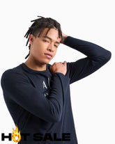 Long-Shirt Men Navy Armani Exchange Camibuzo
